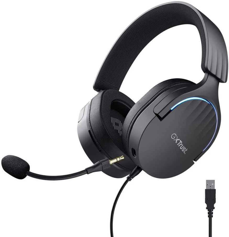 Trust GXT 490 Fayzo 7.1 USB laidinės ausinės (Juodos)