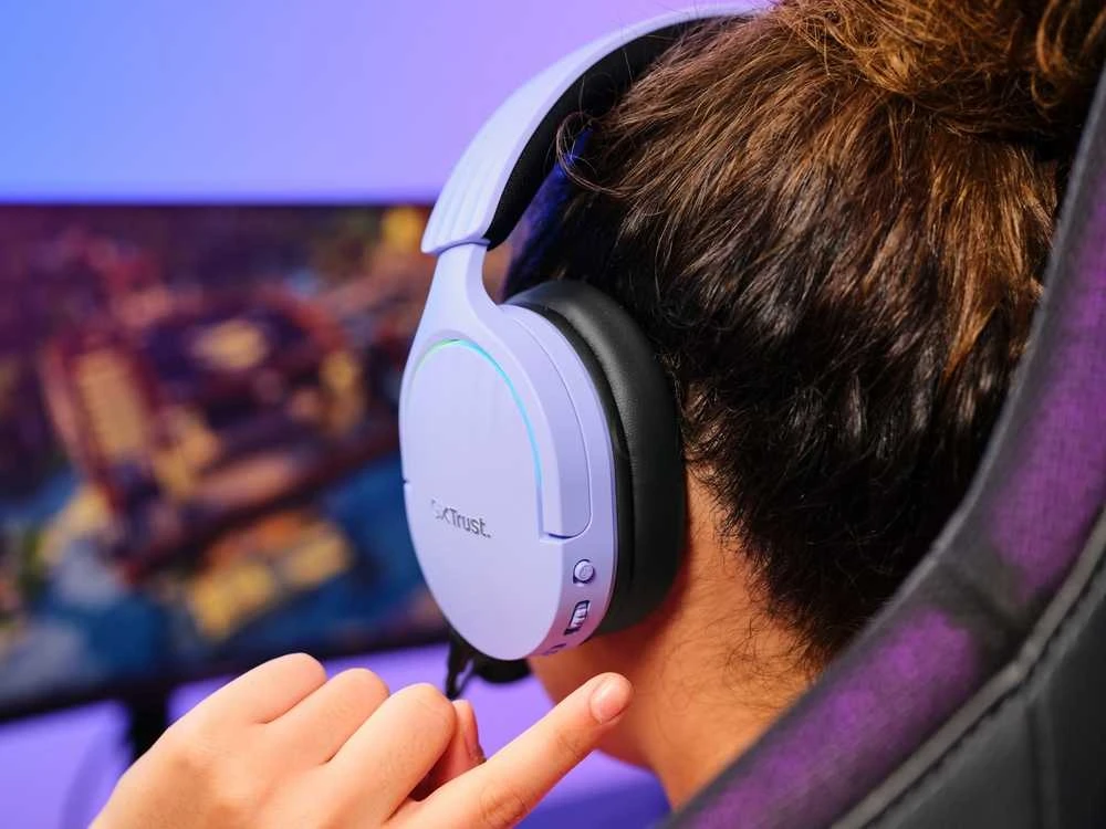 Trust GXT491P Fayzo Belaidės Ausinės Violetinė