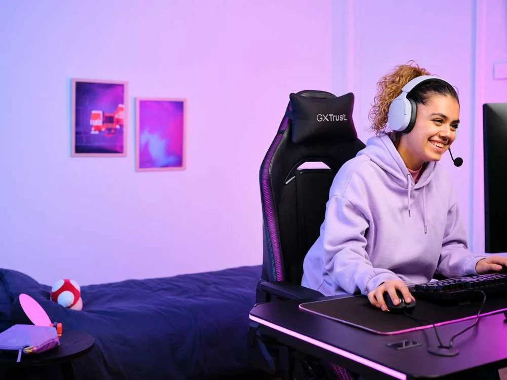 Trust GXT491P Fayzo Belaidės Ausinės Violetinė