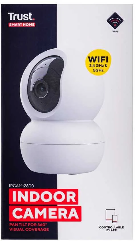 „Trust IPCAM-2800“ – išmanioji PT kamera patalpoms (balta)