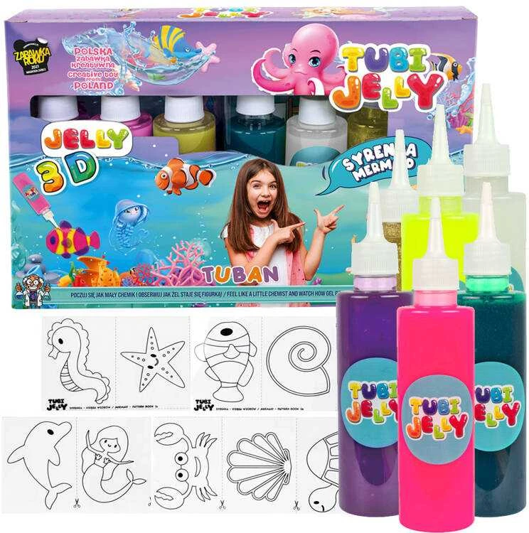 Tuban 6 spalvų Tubi Jelly rinkinys - Undinė ( TU3322 )