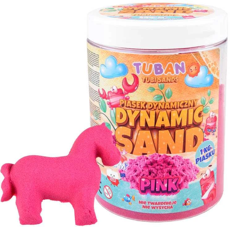 Tuban Dinaminis smėlis - Rožinis - 1kg ( TU3553 )