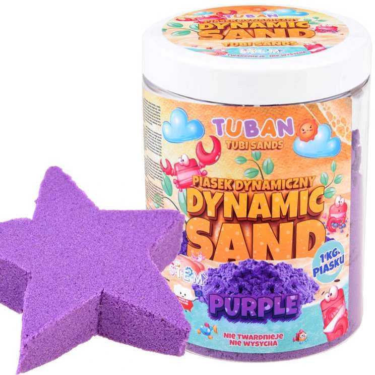 Tuban Dinaminis smėlis - Violetinė - 1kg ( TU3556 )
