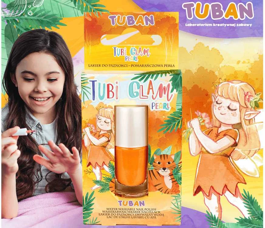 Tuban Tubi Glam - Nagų lakas - Oranžinis Perlas ( TU3463 )