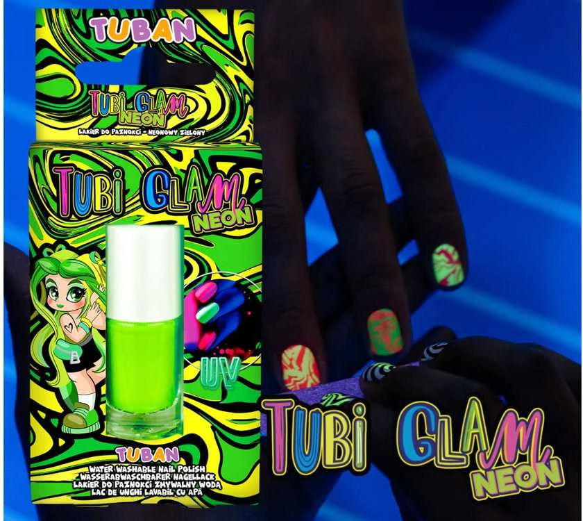 Tuban Tubi Glam - Nagų lakas - Neoninė žalia ( TU3541 )
