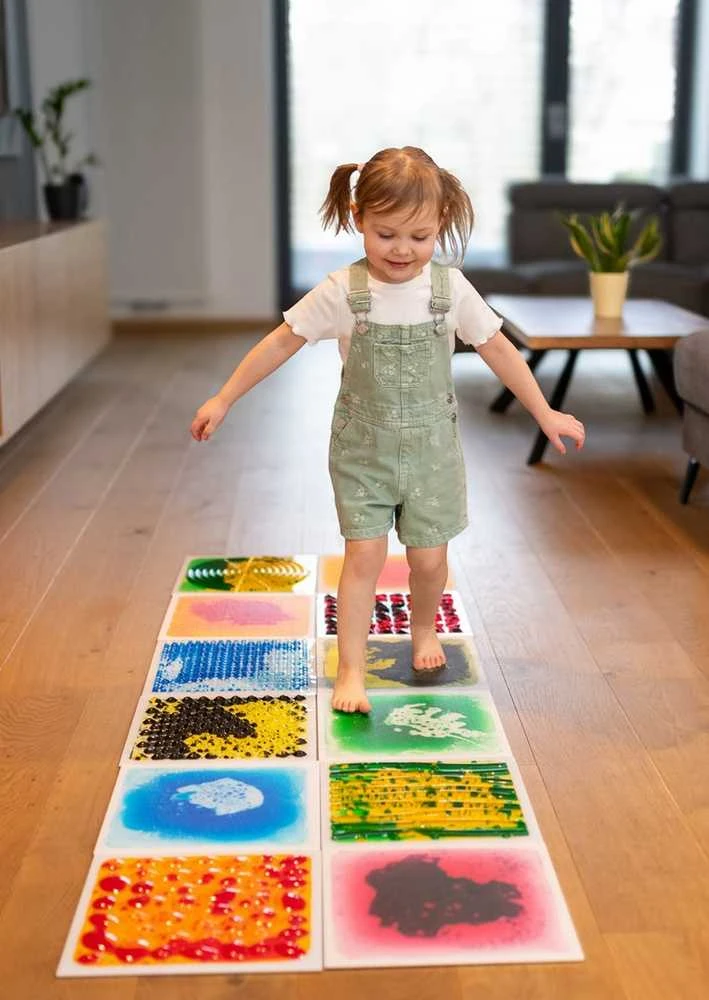 AM Tullo TULLO 703 Sensory Path - Sensorinės skysčių plokštelės 30 cm 4 vnt.