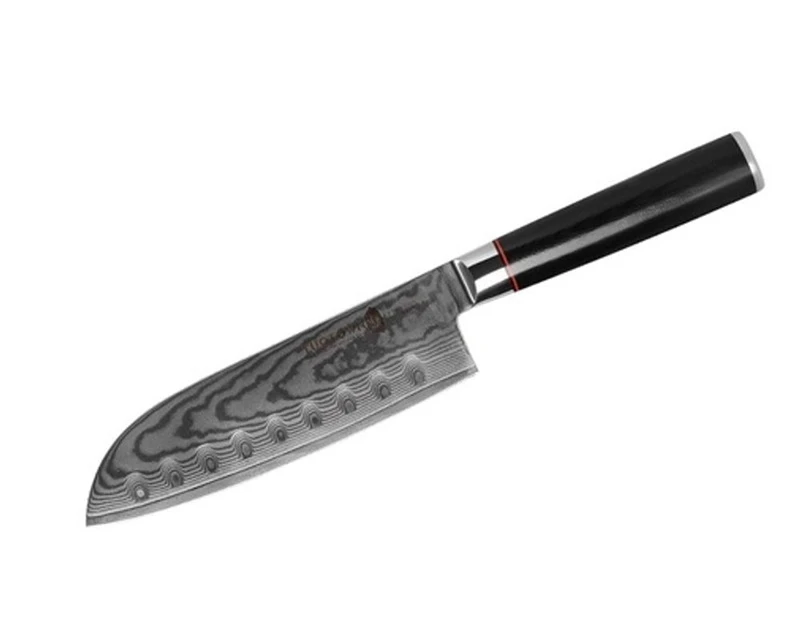 Tuotown Damasko plieno Santoku peilis, 18 cm