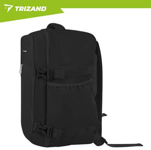 Trizand juodas 40x25x20cm hiking backpack