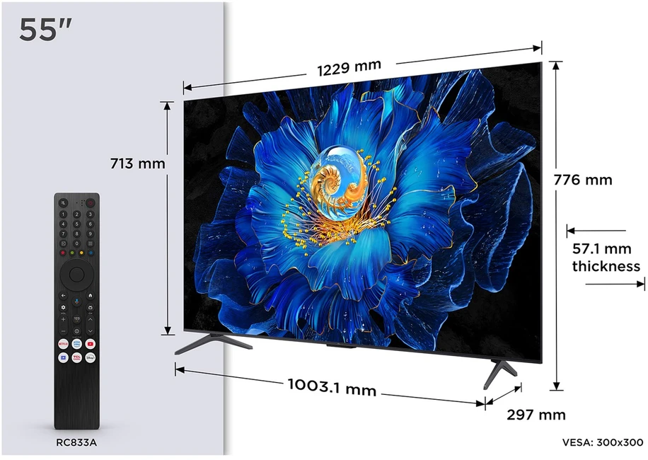 Televizorius 55C6KS TCL