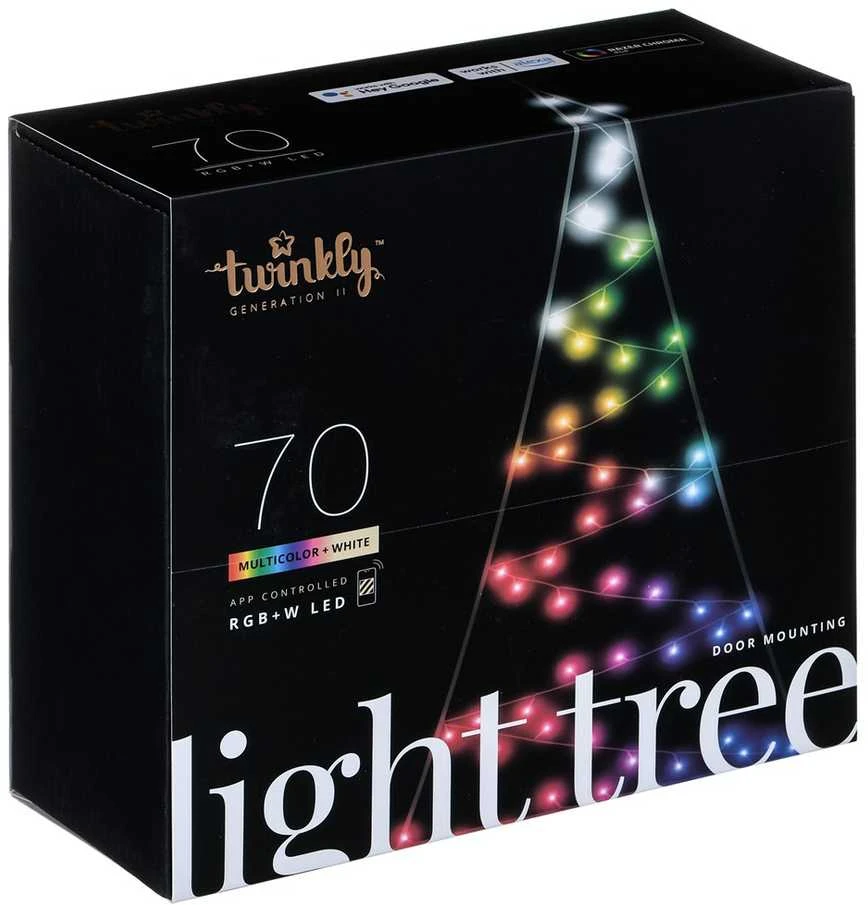 Twinkly|Light Tree 2D Smart LED 70, 2m|RGBW – 16M+ spalvų + Šiltas baltas