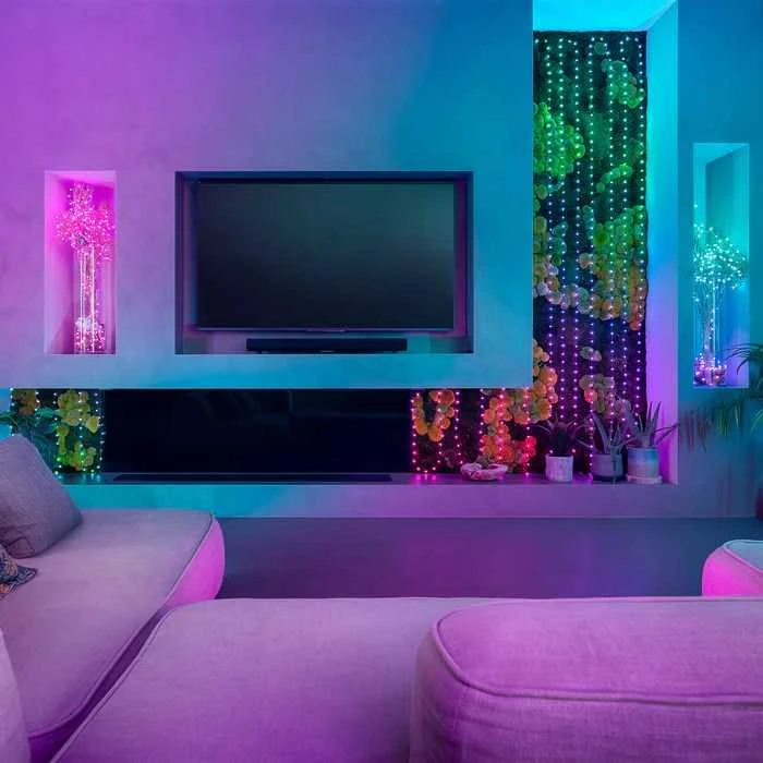 Kalėdinė girlianda Twinkly Candies 200 RGB LED USB- C, žalios spalvos laidas