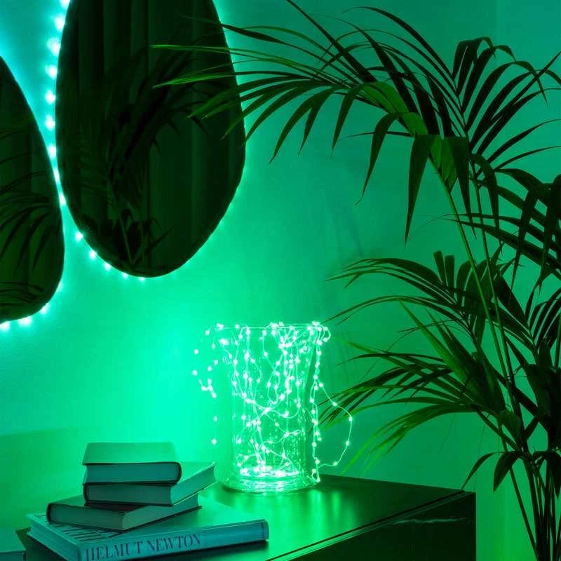 Lubinis šviestuvas „Twinkly | Dots“ išmaniosios LED lemputės 200 RGB (daugiaspalvės), 10 m, skaidrios | RGB – daugiau nei 16 mln. spalvų