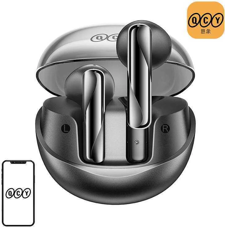 Ausinės QCY AilyBuds Clear T32 Juoda