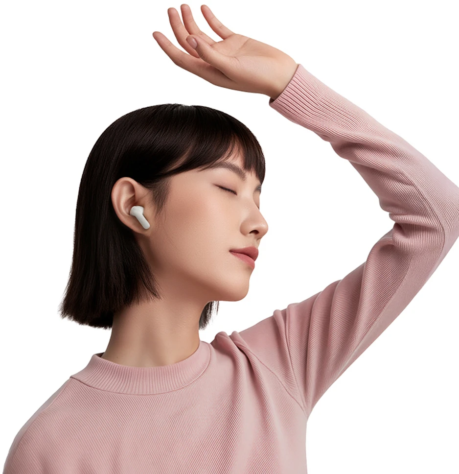 QCY Buds In-Ear Ausinės with ENC SBC IPX4 Bluetooth 5.4 - Baltas