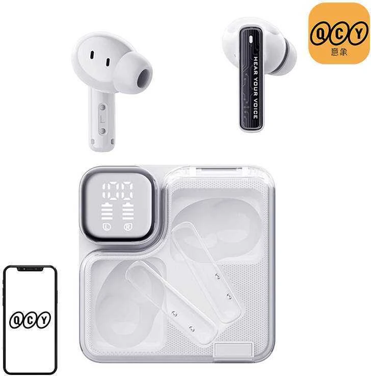 TWS QCY MeloBuds Neo T31 ausinės (baltas)