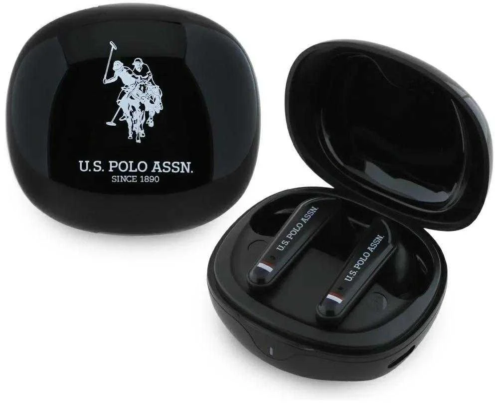 Us Polo Assn Ausinės TWS US Polo DH Logo Docking Station juodos spalvos