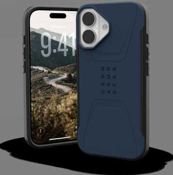 Urban Armor Gear UAG Civilian MagSafe dėklas iPhone 17 - navy mėlynas