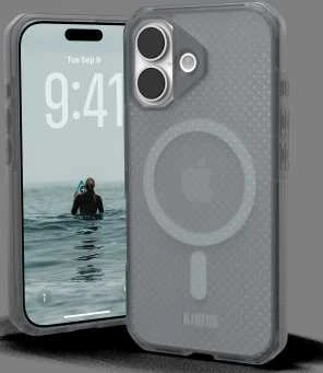 Urban Armor Gear UAG „Dot MagSafe“ dėklas, skirtas „iPhone 17“ – pilkas