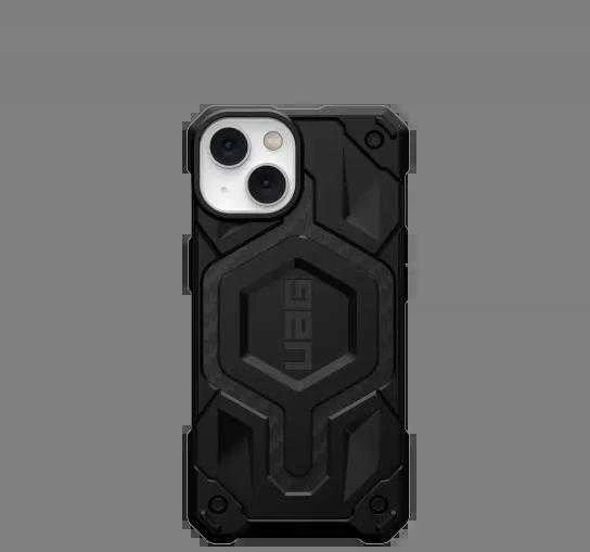 UAG Urban Armor Gear dėklas MONARCH, suderinamas su „MagSafe“, skirtas IPHONE 14 Plus, anglies pluošto