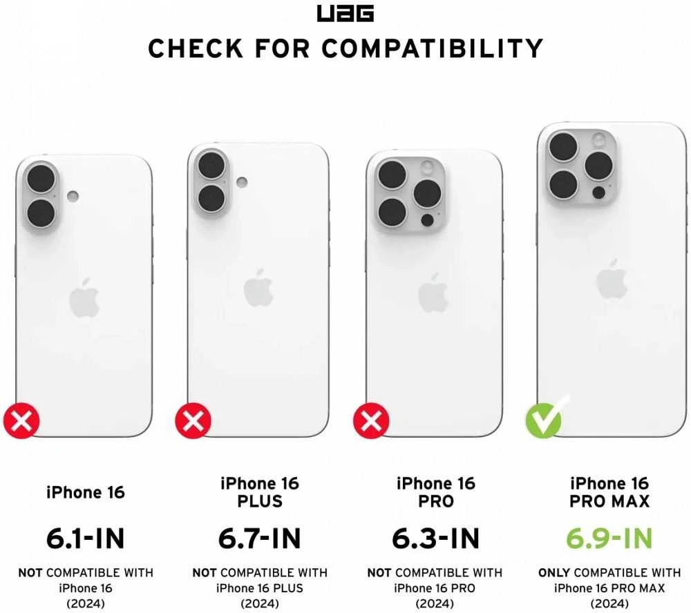 Urban Armor Gear UAG Monarch Pro MagSafe Apple iPhone 16 Pro Max - dėklas telefonui juodos spalvos