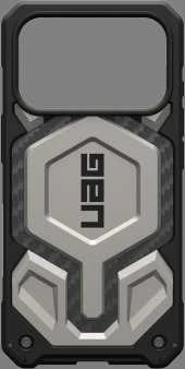 Urban Armor Gear UAG „Monarch Pro MagSafe“ dėklas, skirtas „iPhone 17 Pro“ – titano spalvos