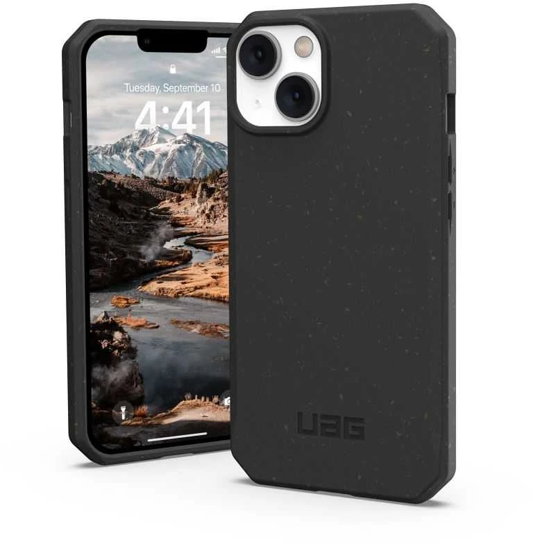 UAG Urban Armor Gear dėklas BIOLOGIŠKAI SKAIDOMAS OUTBACK, skirtas IPHONE 14 Plus, juodas
