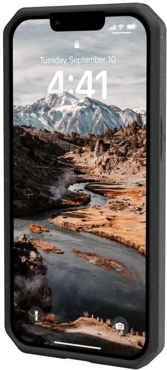 UAG Urban Armor Gear dėklas BIOLOGIŠKAI SKAIDOMAS OUTBACK, skirtas IPHONE 14 Plus, juodas