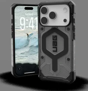 Urban Armor Gear Dėklas UAG Pathfinder Clear Magsafe,Ash/Juodas - iPhone 17 Pro