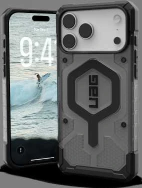 Dėklas Urban Armor Gear UAG Pathfinder Clear Magsafe, Ash/Juodas - iPhone 17 Pro Max