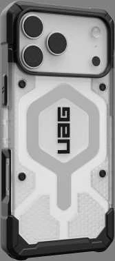 Dėklas „Urban Armor Gear“ „UAG Pathfinder Clear Magsafe“, „Ice“ / „Sidabrinis“ – „iPhone 17 Pro Max“