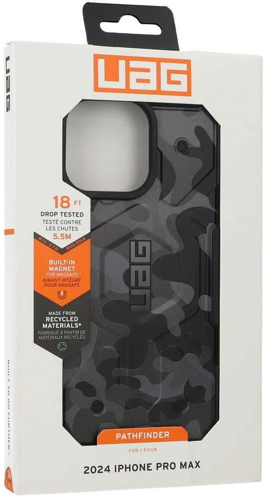 Urban Armor Gear UAG Pathfinder SE Magsafe Apple iPhone 16 Pro Max - dėklas telefonui pilkos spalvos