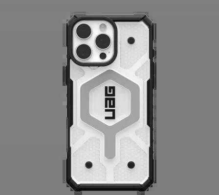 Urban Armor Gear UAG Pathfinder Clear Magsafe Apple iPhone 16 Pro Max - dėklas teleofnui baltos spalvos