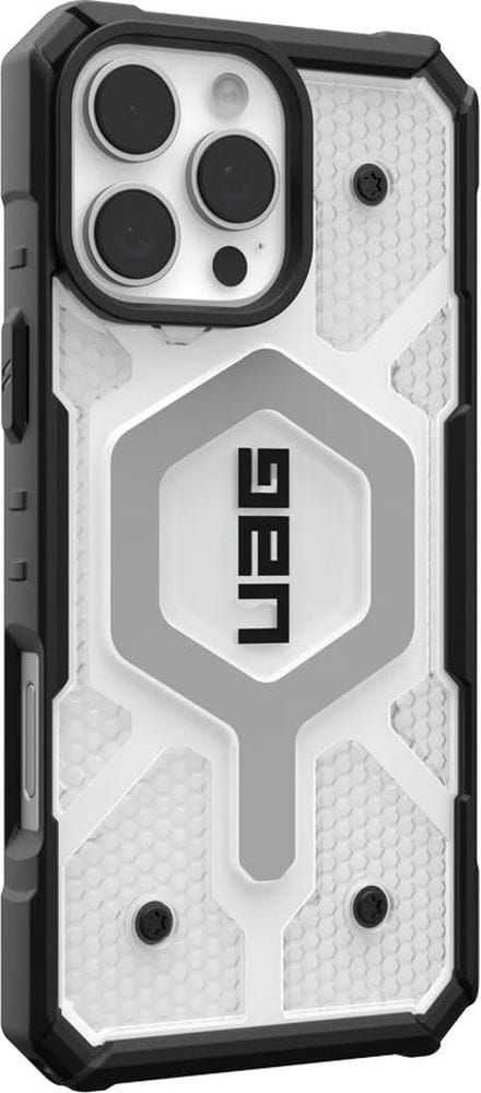 Urban Armor Gear UAG Pathfinder Clear Magsafe Apple iPhone 16 Pro Max - dėklas teleofnui baltos spalvos