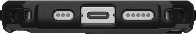Urban Armor Gear UAG Pathfinder Skaidrus MagSafe iPhone 16e dėklas – pilka/juoda