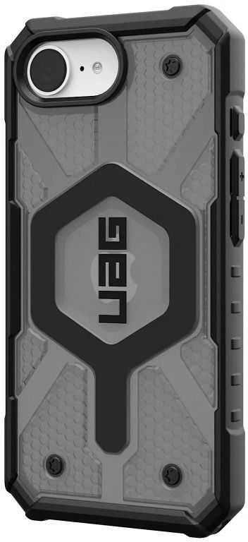 Urban Armor Gear UAG Pathfinder Skaidrus MagSafe iPhone 16e dėklas – pilka/juoda