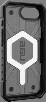 Urban Armor Gear UAG Pathfinder Skaidrus MagSafe iPhone 16e dėklas – pilka/juoda