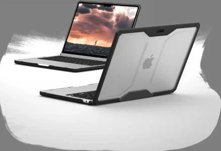 Urban Armor Gear UAG Plyo dėklas, Ice/Juodas - MacBook Air 13" 2022/2023/2024