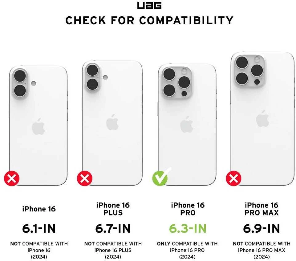 Urban Armor Gear UAG Plyo Apple iPhone 16 Pro Max - dėklas telefonui skaidrus