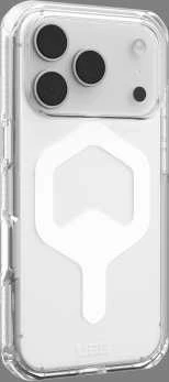 Urban Armor Gear UAG Plyo MagSafe dėklas, skirtas iPhone 17 Pro – skaidrus ir baltas