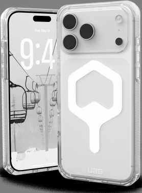 Urban Armor Gear UAG Plyo MagSafe dėklas, skirtas iPhone 17 Pro Max – skaidrus ir baltas