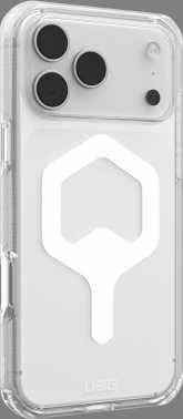 Urban Armor Gear UAG Plyo MagSafe dėklas, skirtas iPhone 17 Pro Max – skaidrus ir baltas
