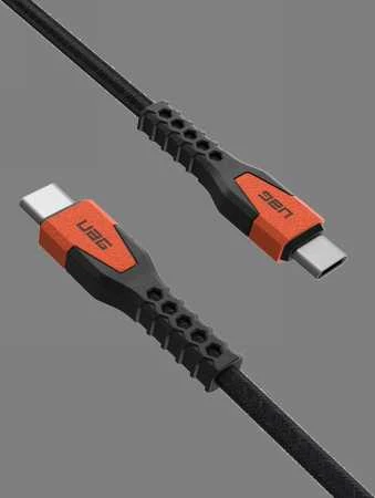 Urban Armor Gear UAG tvirtas USB-C kabelis 60W 1.5m - Oranžinis