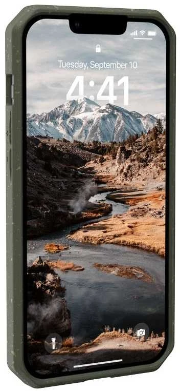 UAG Urban Armor Gear dėklas BIODEGRADABLE OUTBACK, skirtas IPHONE 14 Plus žalias