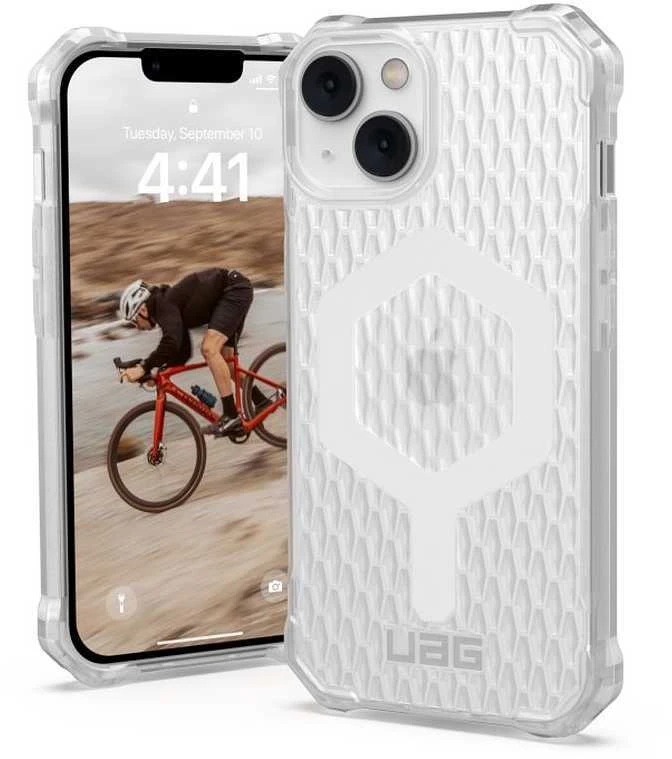 Urban Armor Gear UAG Urban Armor Pavarų dėklas ESSENTIAL ARMOR suderinamas su MagSafe, skirtas IPHONE 14 Plus matiniam ledui