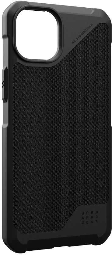 UAG Urban Armor Gear dėklas METROPOLIS LT suderinamas su MagSafe, skirtas IPHONE 15 Plus kevlar juodas