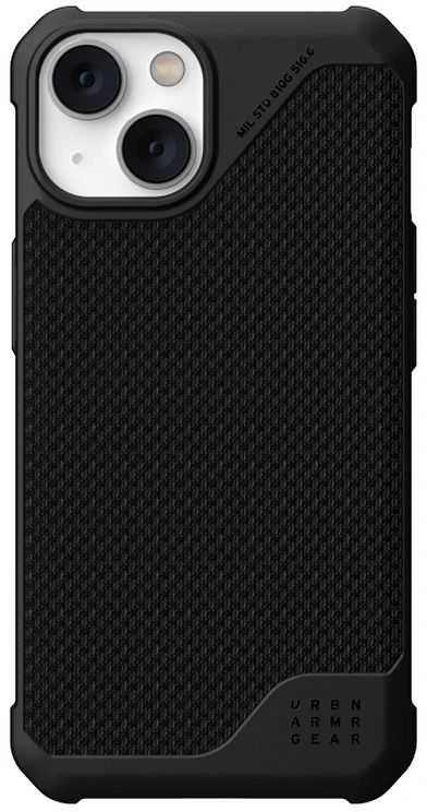 UAG Urban Armor Gear dėklas METROPOLIS LT suderinamas su MagSafe, skirtas IPHONE 14 Plus kevlar juodas