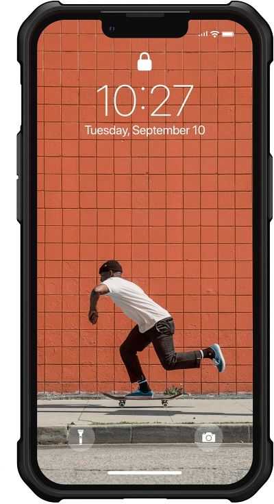 Dėklas UAG Urban Armor Gear case METROPOLIS LT for IPHONE 13 žalias kevlar