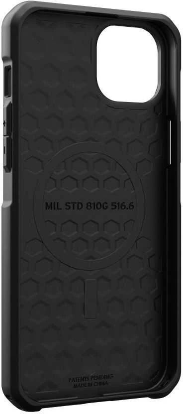 UAG Urban Armor Gear dėklas METROPOLIS LT suderinamas su MagSafe, skirtas IPHONE 15 Plus kevlar juodas