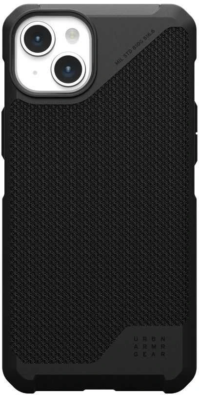 UAG Urban Armor Gear dėklas METROPOLIS LT suderinamas su MagSafe, skirtas IPHONE 15 Plus kevlar juodas