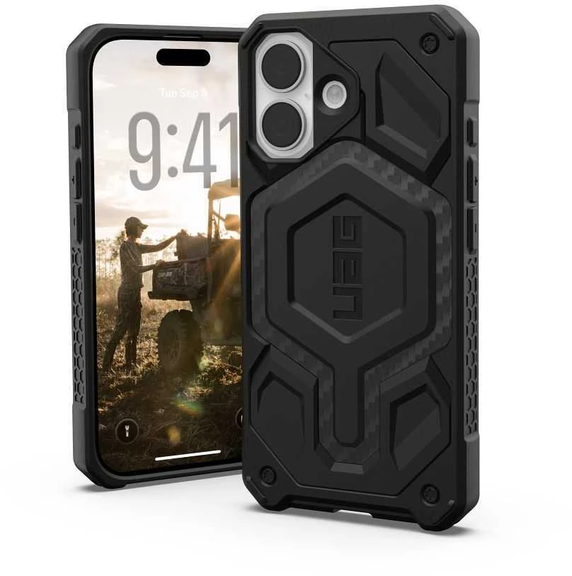 Urban Armor Gear UAG Monarch Pro MagSafe dėklas iPhone 17 Pro - Juodas ir pilkas